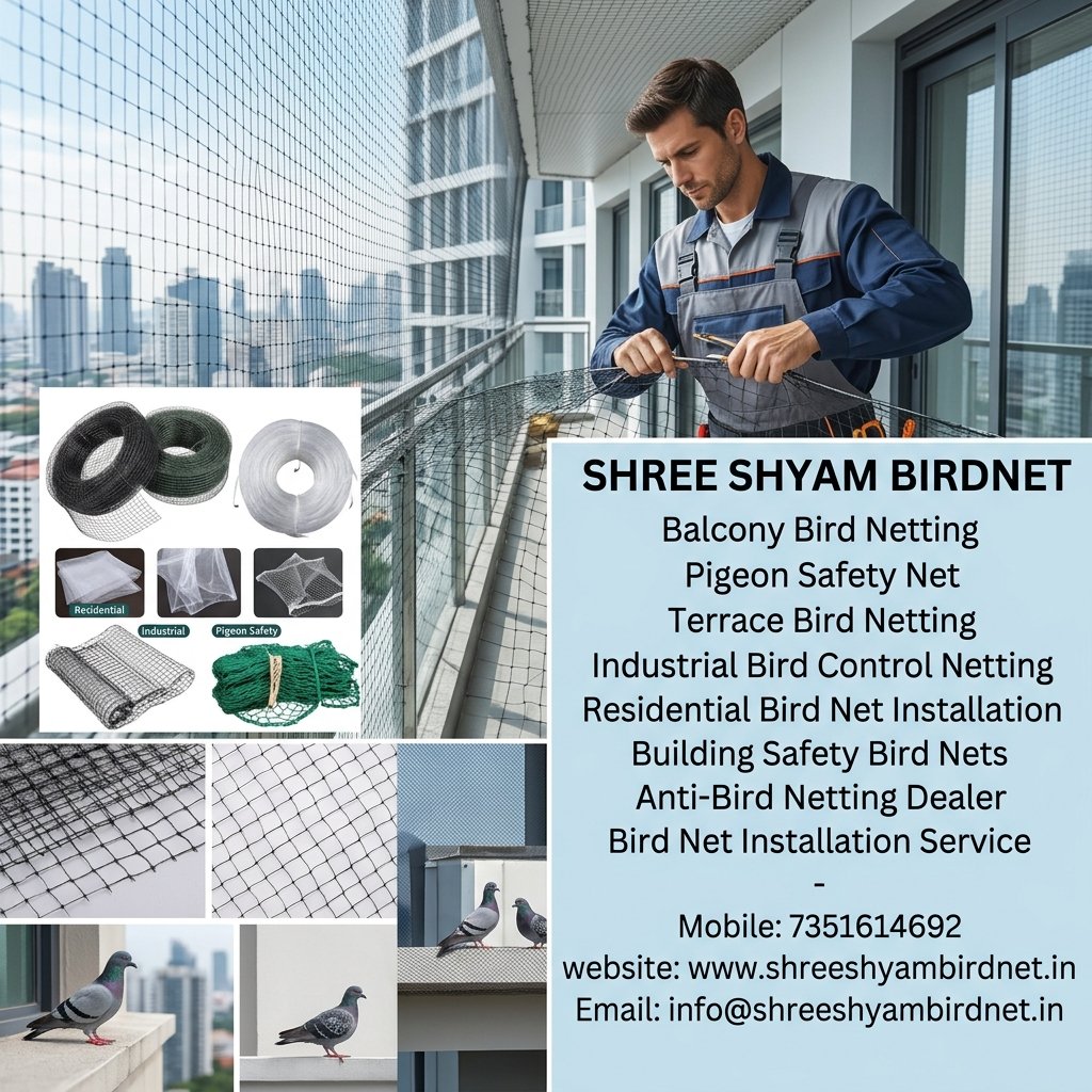 Residential Bird Net Installation